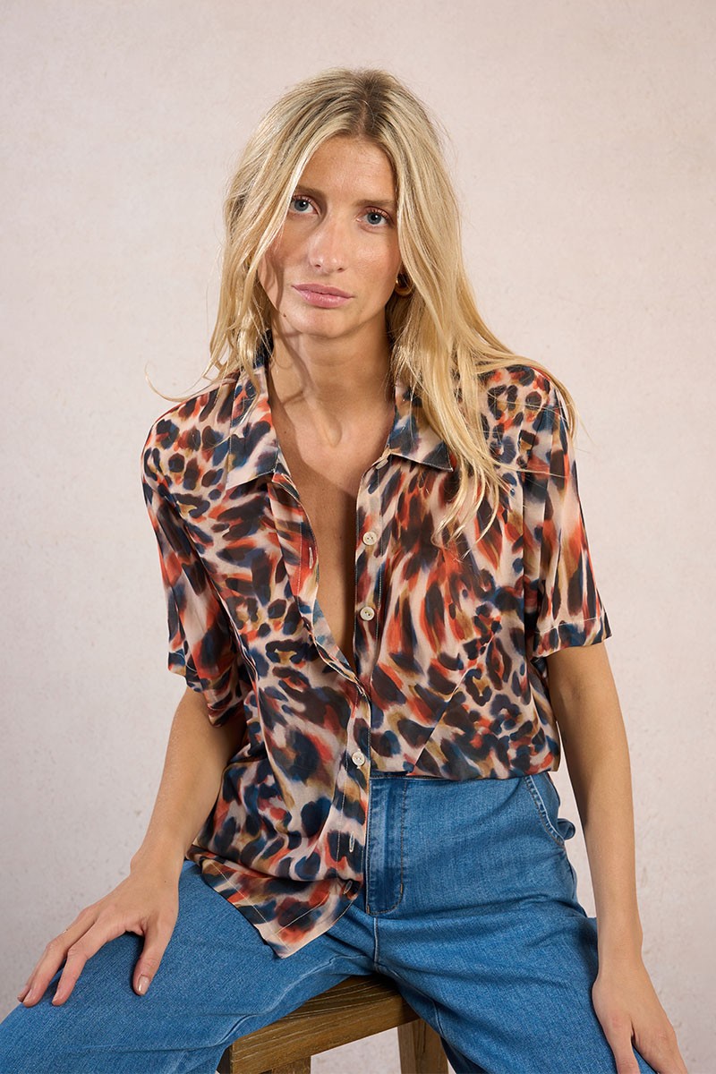 Camicia Animal Orange