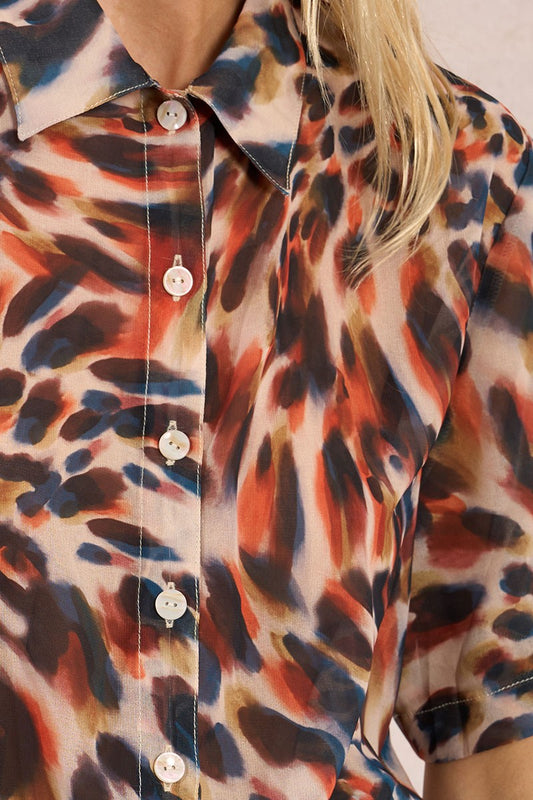 Camicia Animal Orange
