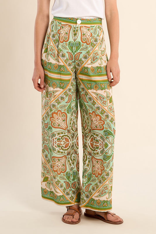 Pantalone Flowing Green