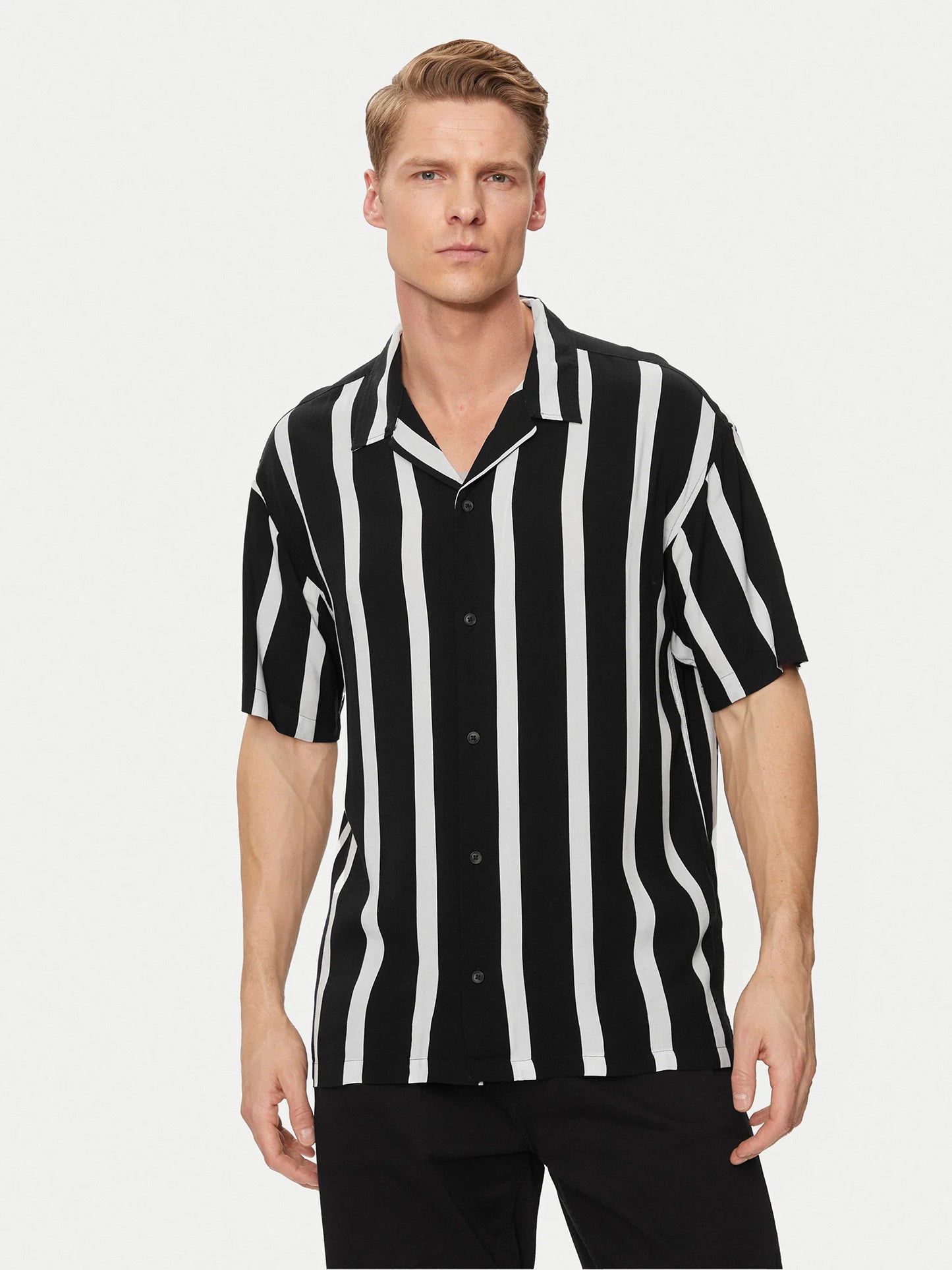 Camicia Jeff Stripe Black