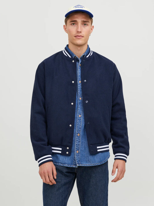 Giacca Zac Wool Bomber Navy