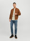 Giacca Rocky Bomber Suede Cognac