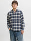 Camicia James Flannel Navy Blazer
