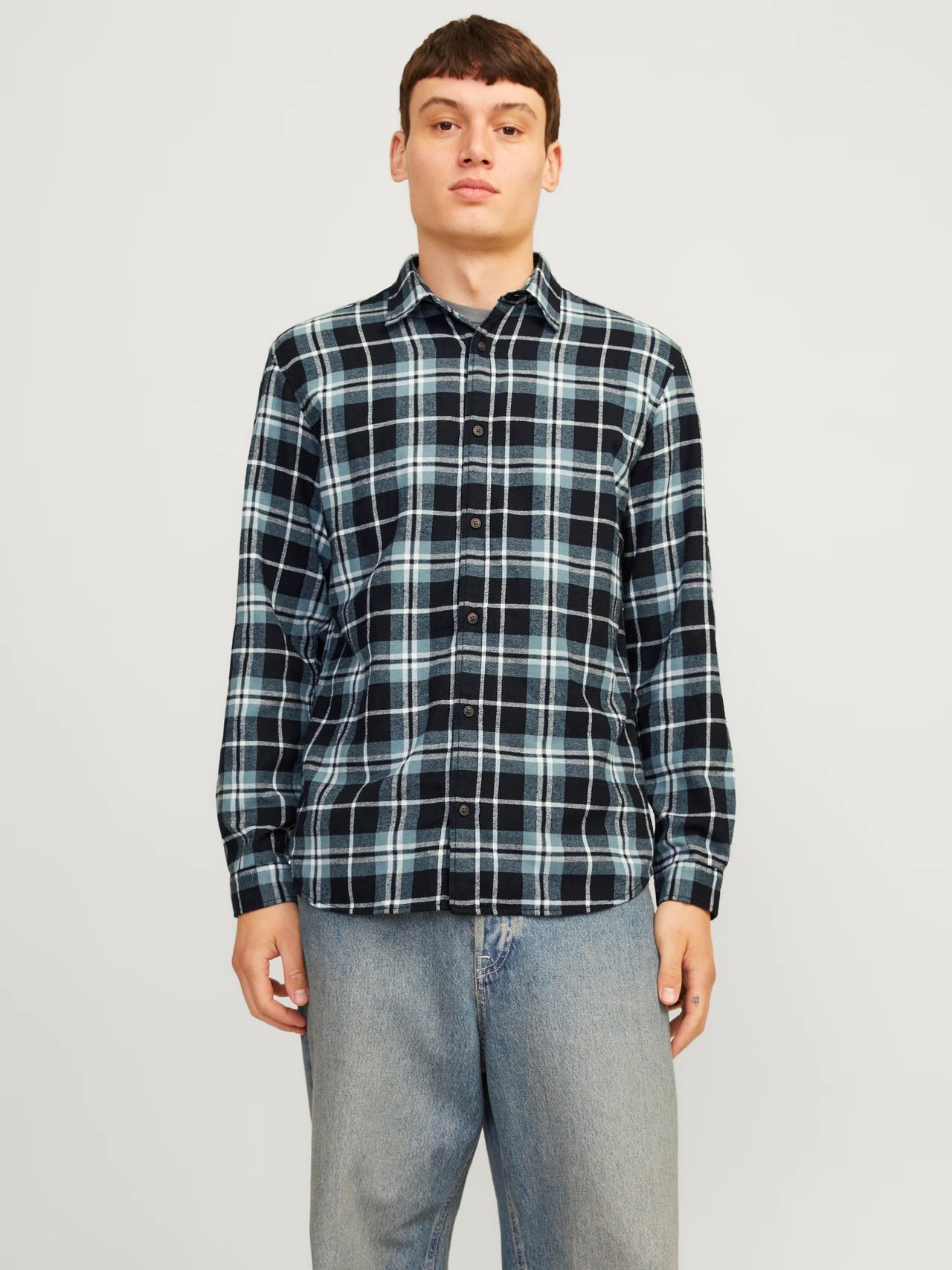 Camicia Joshua Flannel Goblin Blu