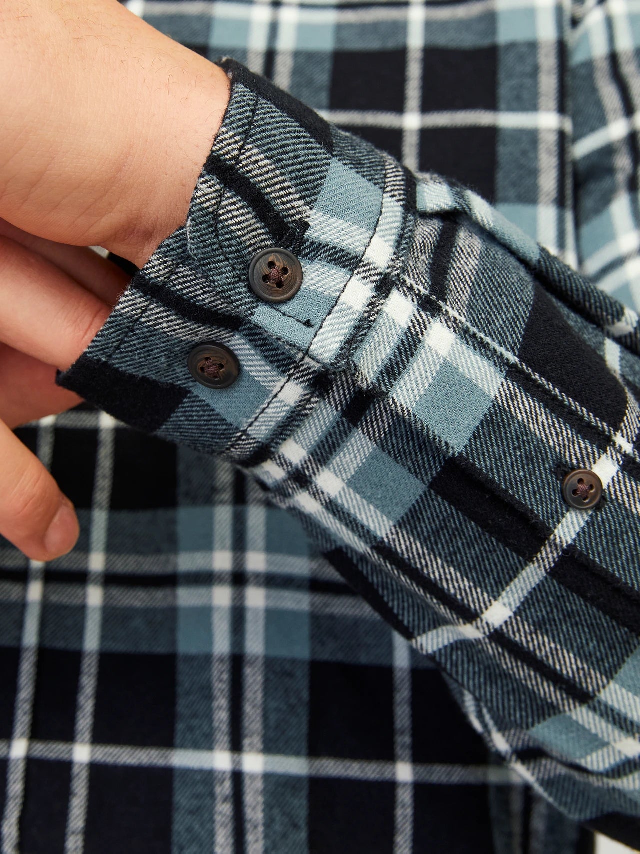 Camicia Joshua Flannel Goblin Blu