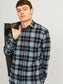 Camicia Joshua Flannel Goblin Blu