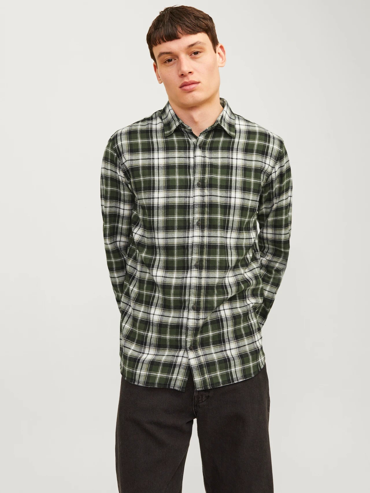 Camicia Joshua Flannel Kombu Green