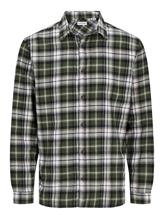 Camicia Joshua Flannel Kombu Green