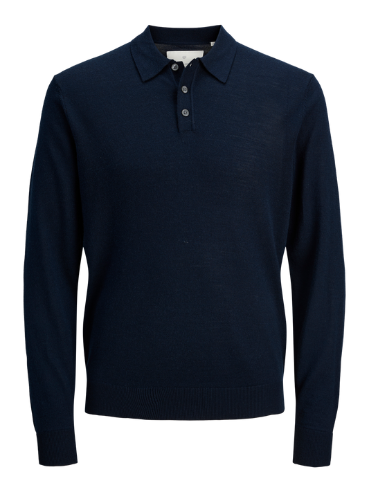Polo Merino Navy