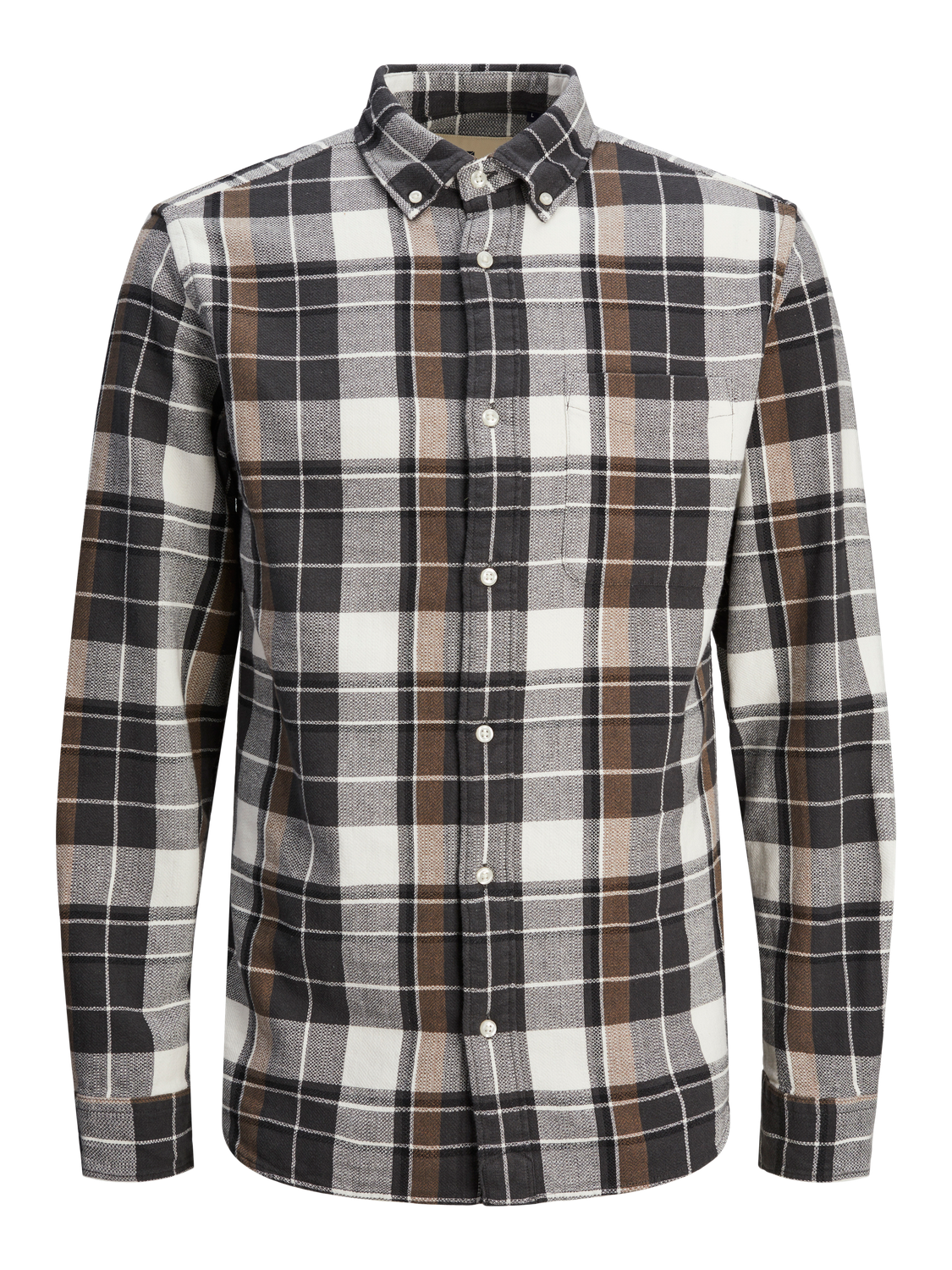 Camicia Brook Check Black Oyster