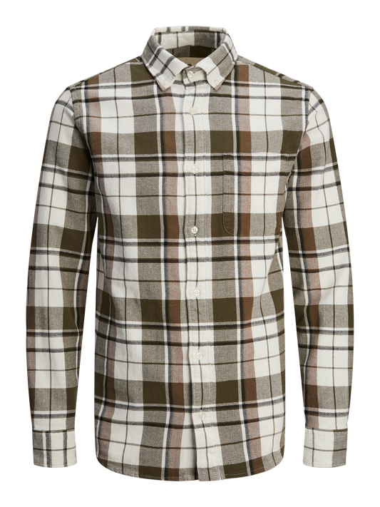 Camicia Brook Check Olive Night