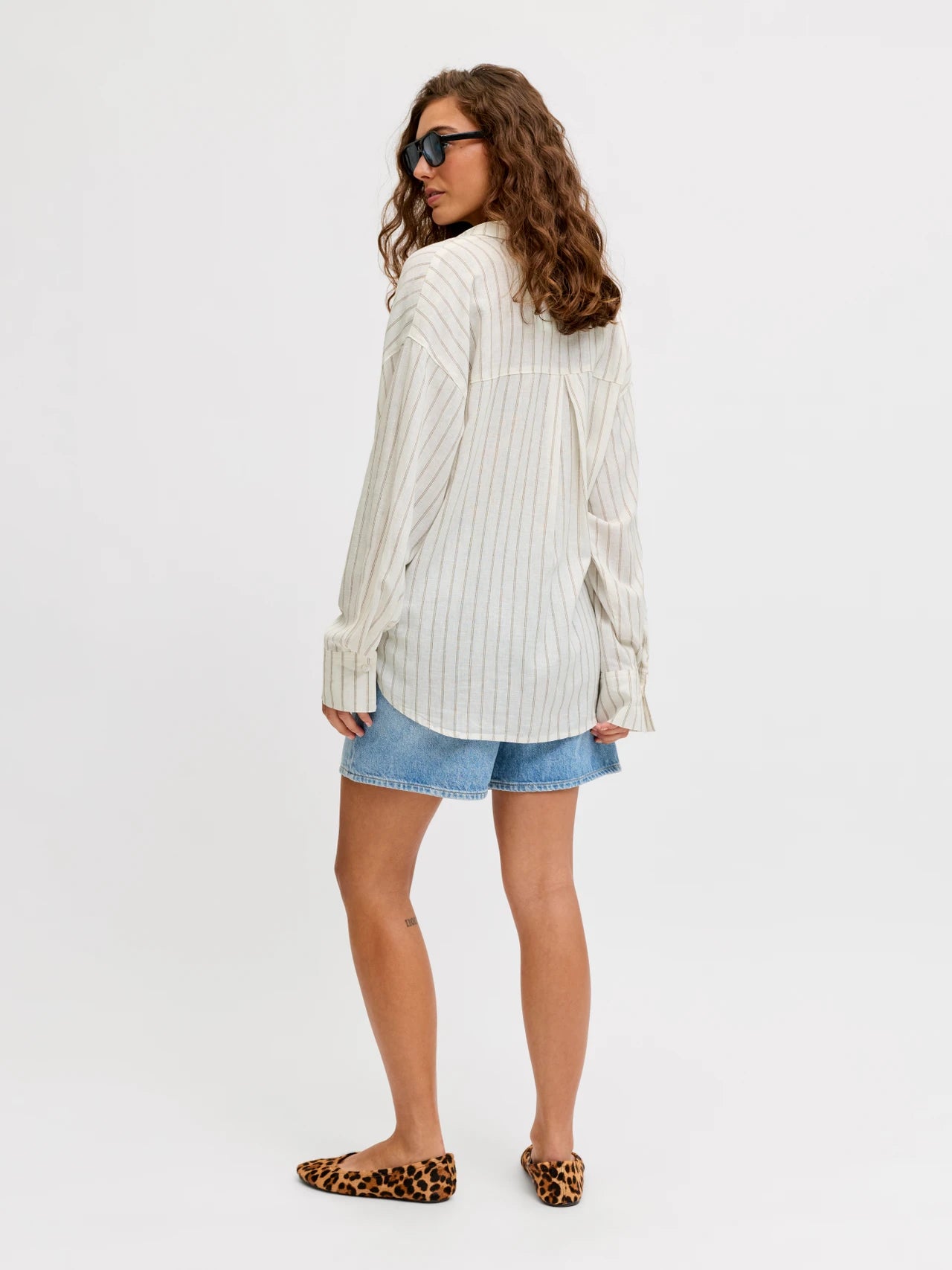 Camicia Almira Linen Blanc De Blanc