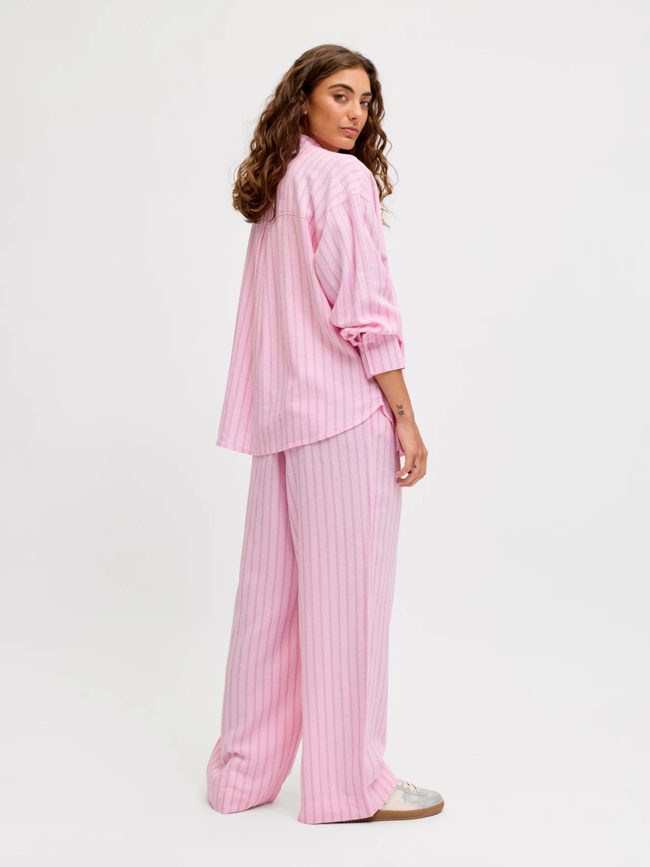 Camicia Almira Linen Pink Lady