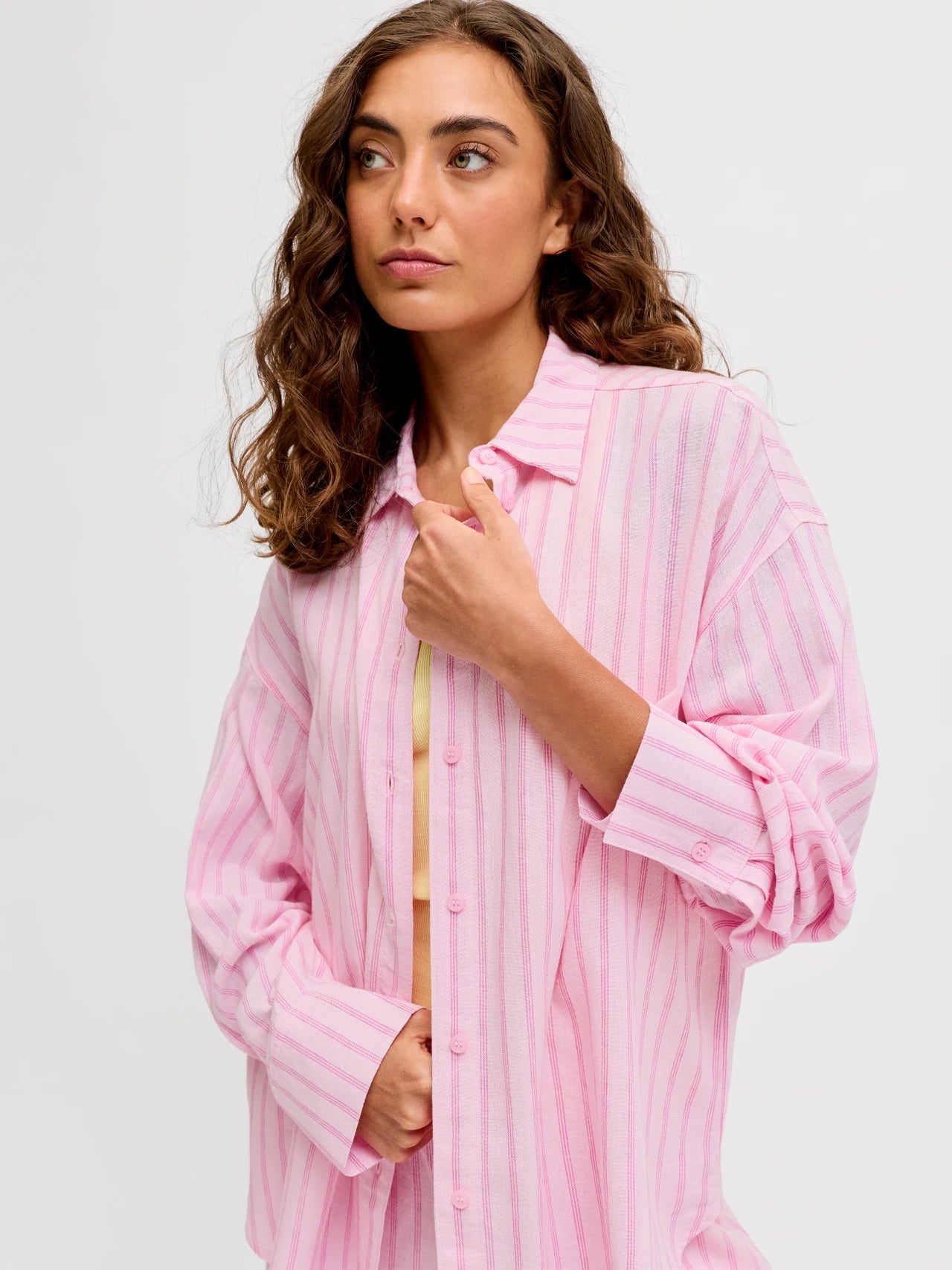 Camicia Almira Linen Pink Lady
