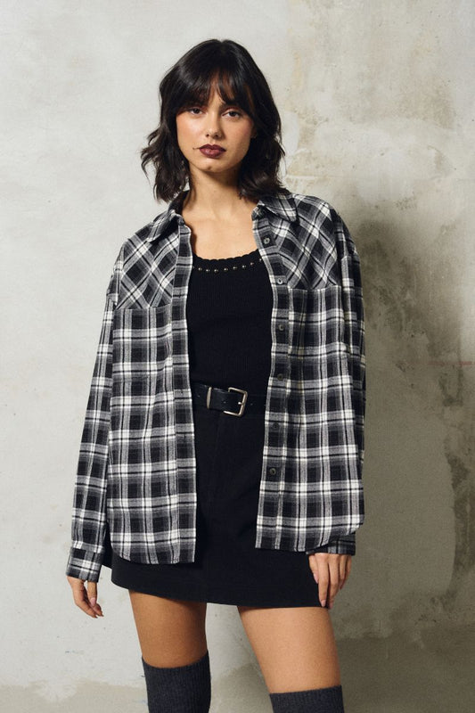 Camicia Amelie Black Check