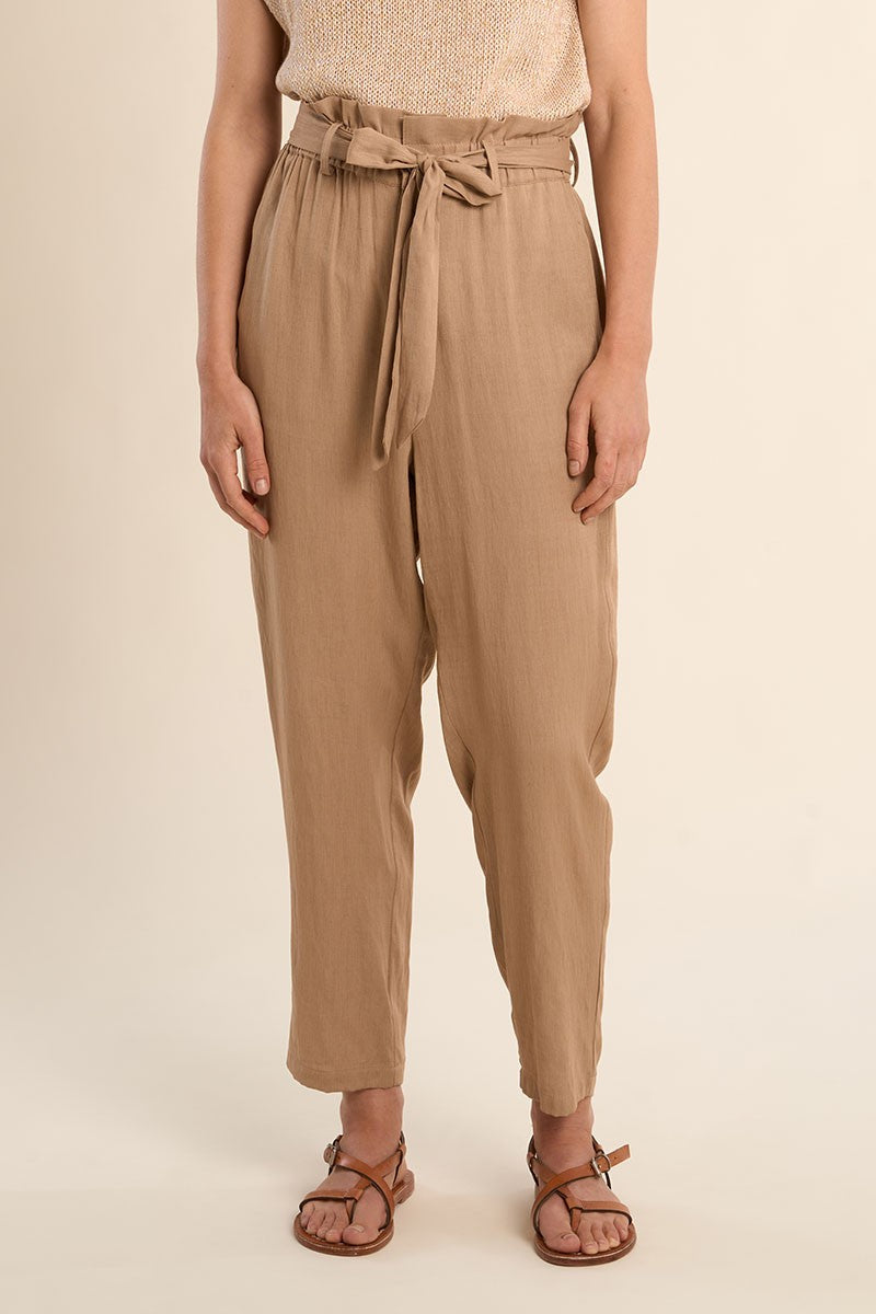 Pantalone Belt Beige