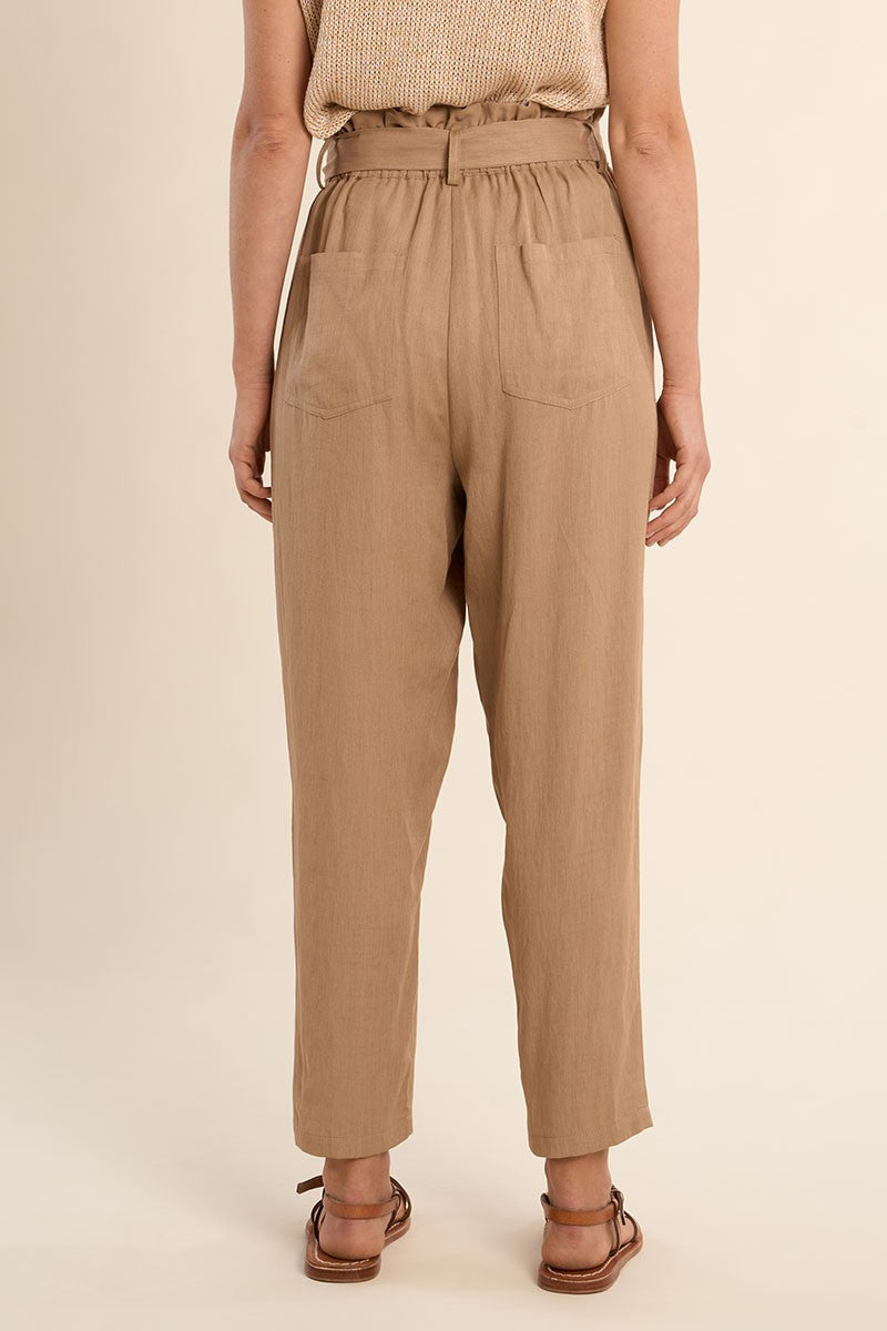 Pantalone Belt Beige