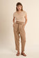 Pantalone Belt Beige