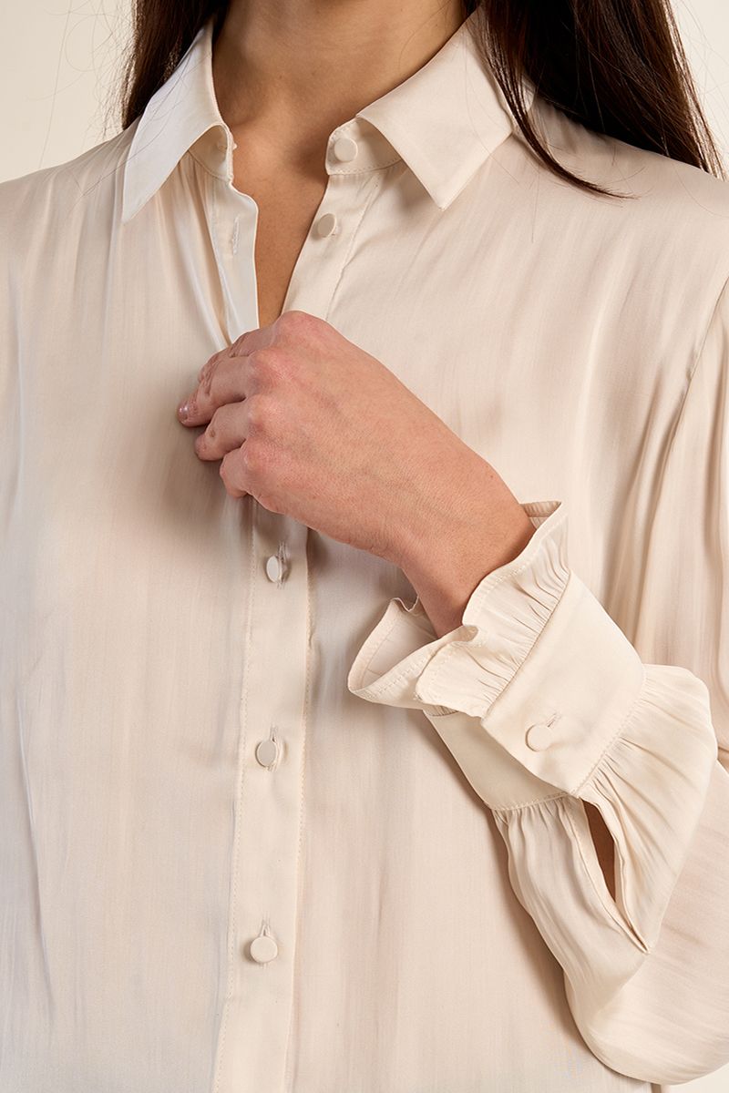 Camicia Satin Off White