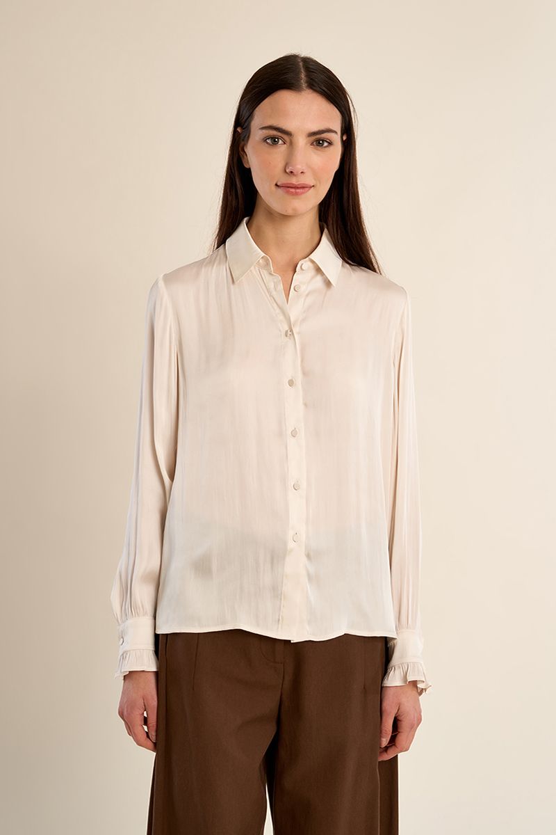 Camicia Satin Off White