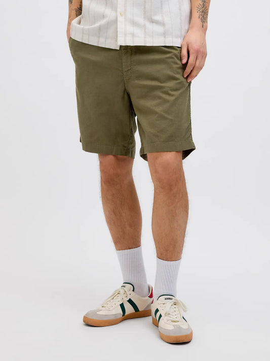 Bermuda Jaiden Linen Olive