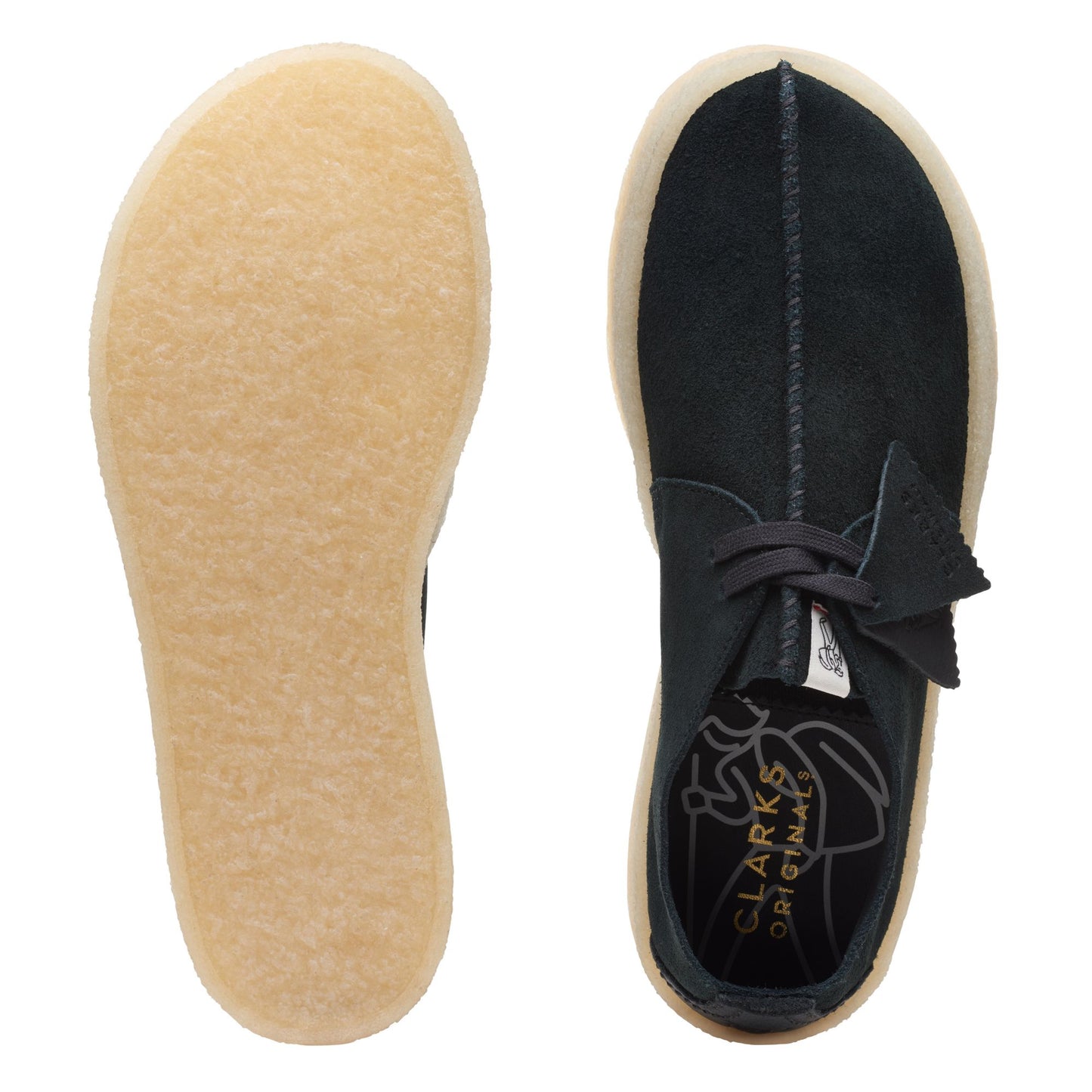 Clarks Trek Cup Black Suede