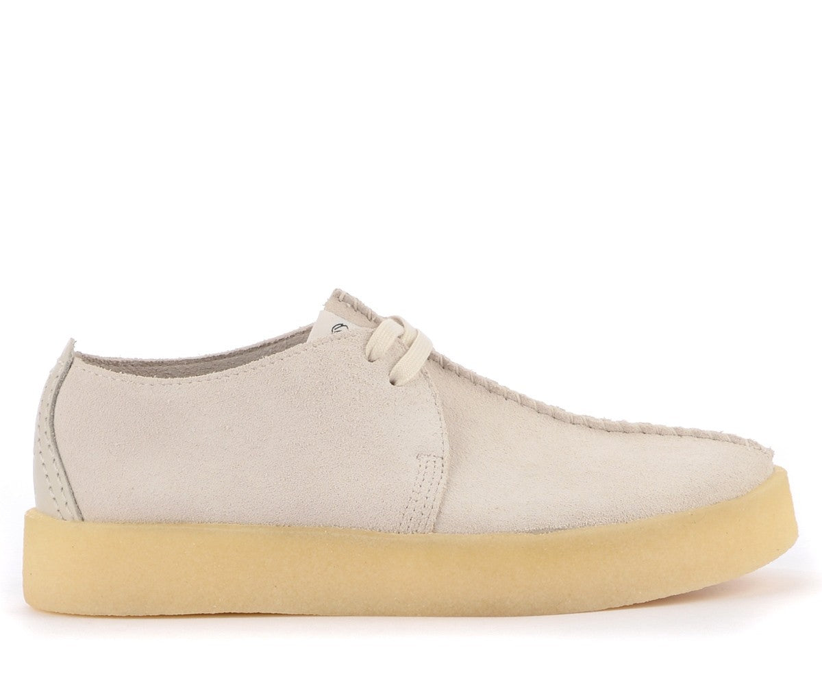 Clarks Trek Cup White Suede