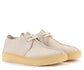 Clarks Trek Cup White Suede