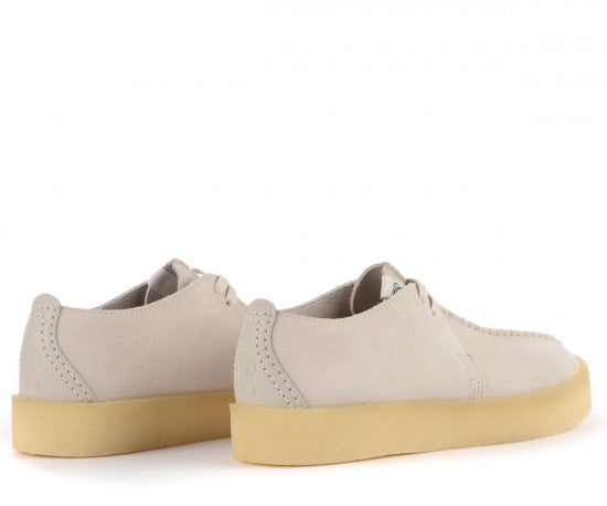 Clarks Trek Cup White Suede