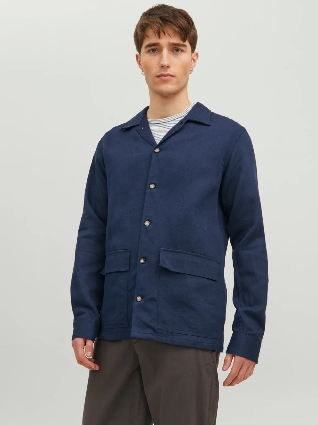 Overshirt Libra Linen Navy