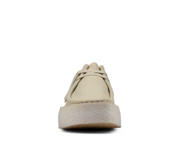 Clarks Wallabee Cup White Nabuck